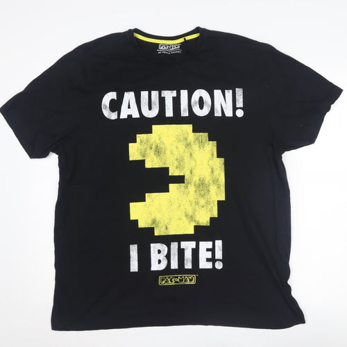 Poetic Brands Men’s Black XL Pac-Man Graphic T-Shirt