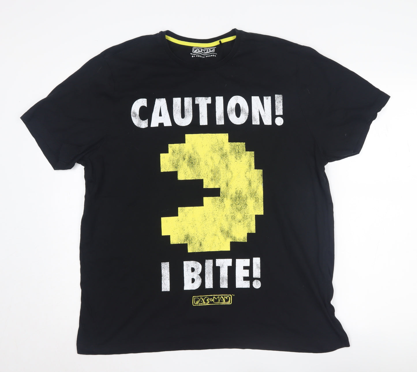Poetic Brands Men’s Black XL Pac-Man Graphic T-Shirt