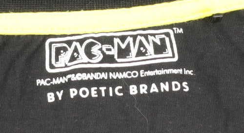 Poetic Brands Men’s Black XL Pac-Man Graphic T-Shirt