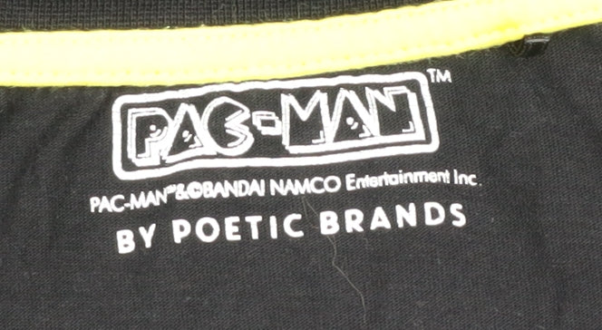 Poetic Brands Men’s Black XL Pac-Man Graphic T-Shirt