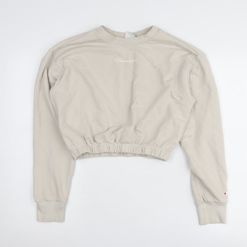 Champion Women's Beige Pullover Sweatshirt M