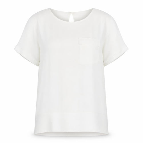 French Connection Women's White XS T-Shirt Classic Fit