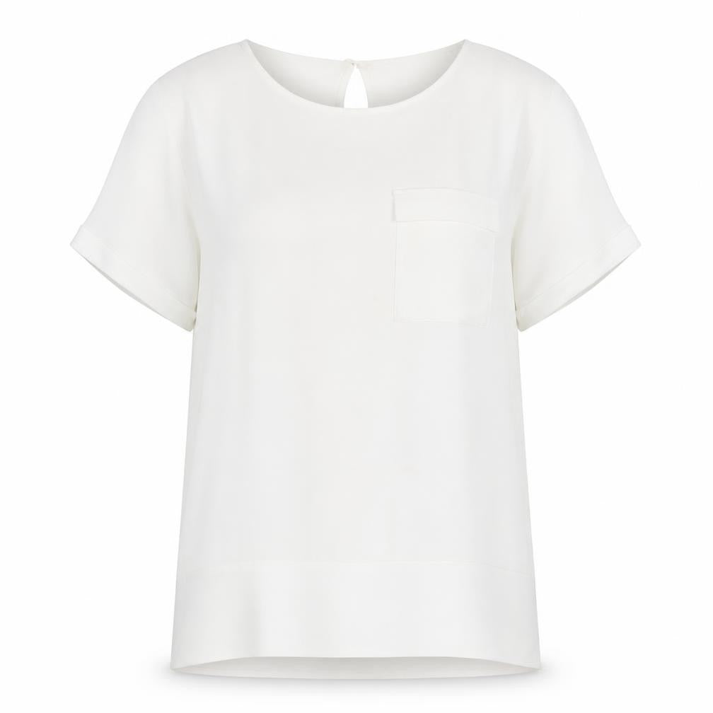 French Connection Women's White XS T-Shirt Classic Fit