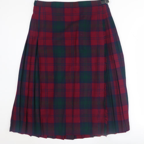 Edinburgh Woollen Mill Women's Multicoloured Plaid Skirt, Size 18
