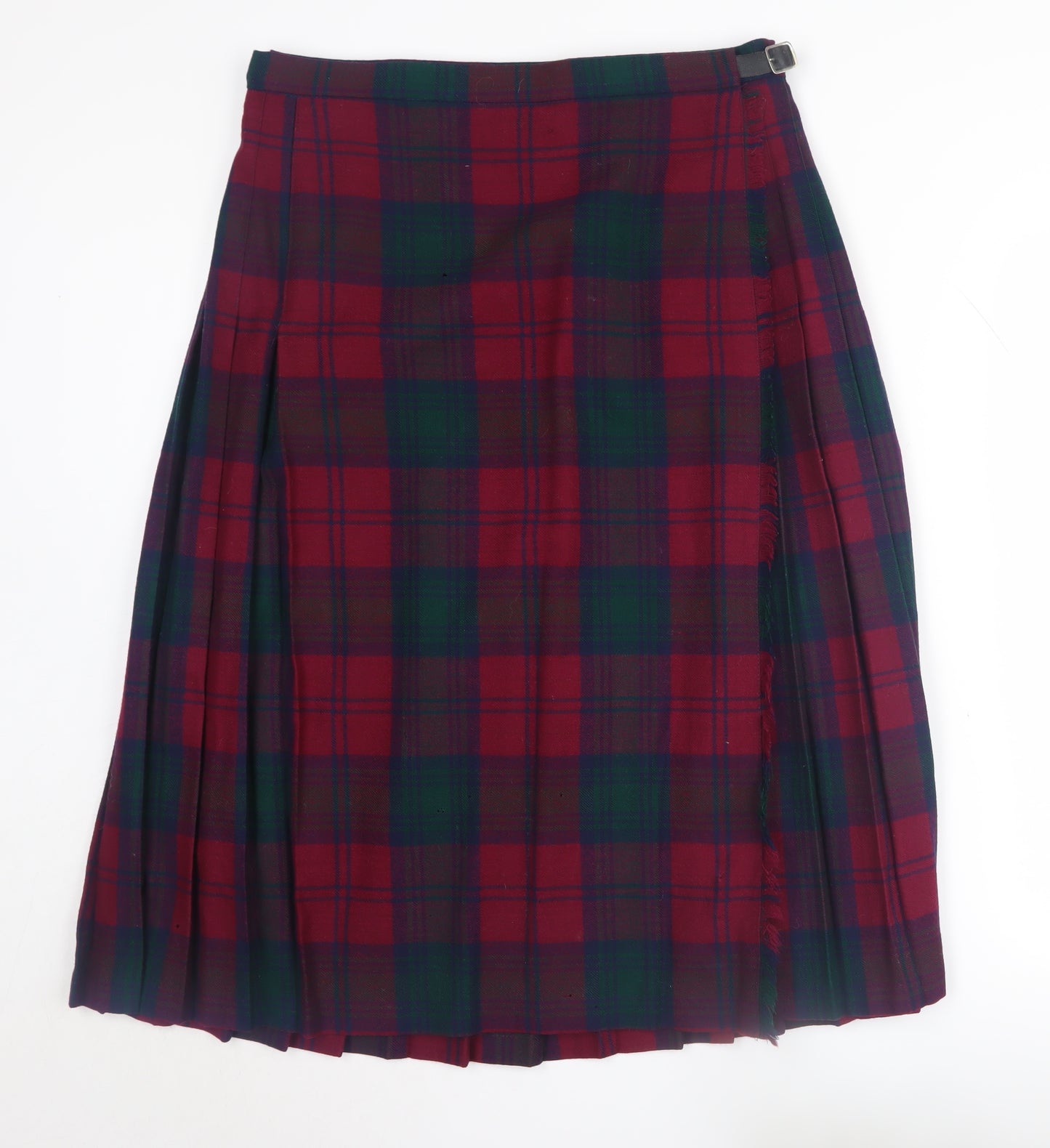 Edinburgh Woollen Mill Women's Multicoloured Plaid Skirt, Size 18