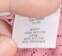 Victoria's Secret Women's Pink Lace Dress M