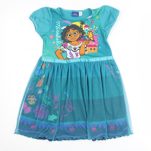 Disney Encanto Girls Blue A-Line Dress 2-3 Years