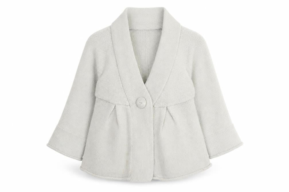 Front view of Marks & Spencer Women's Ivory Cardigan UK 14