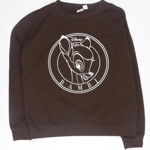 Disney Women's Brown Bambi Sweatshirt Size S