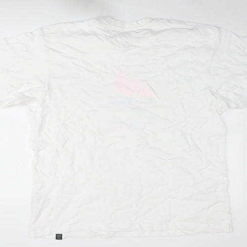 Adidas Men's White XL Graphic Print T-Shirt