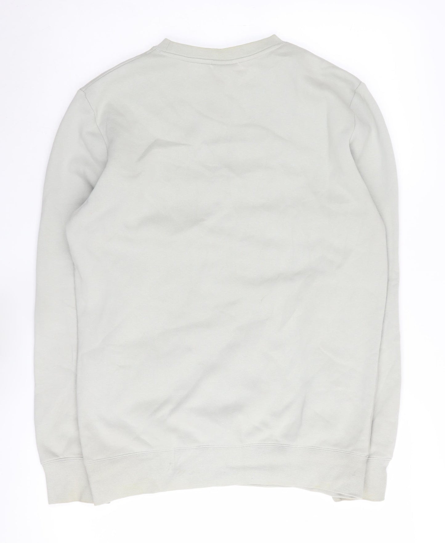H&M Men's Beige Graphic Print Sweatshirt Pullover S