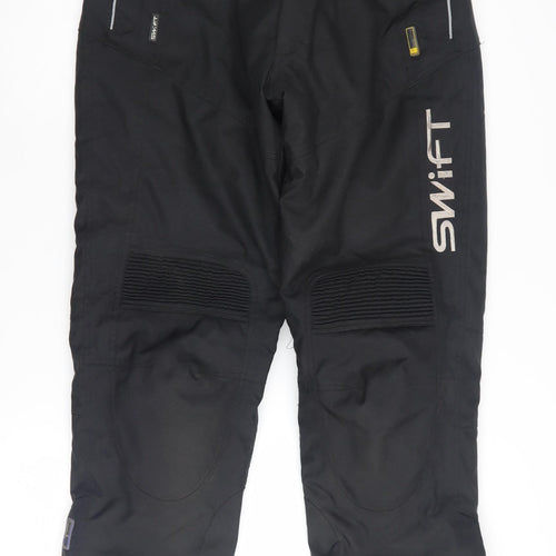 SWIFT Unisex Black S Snow Pants with Buckle Closure
