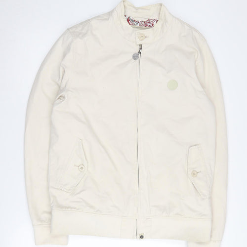 Pretty Green Men's Beige Bomber Jacket Size L