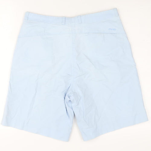 PING Women's Blue Chino Shorts Size 14 Cotton Twill
