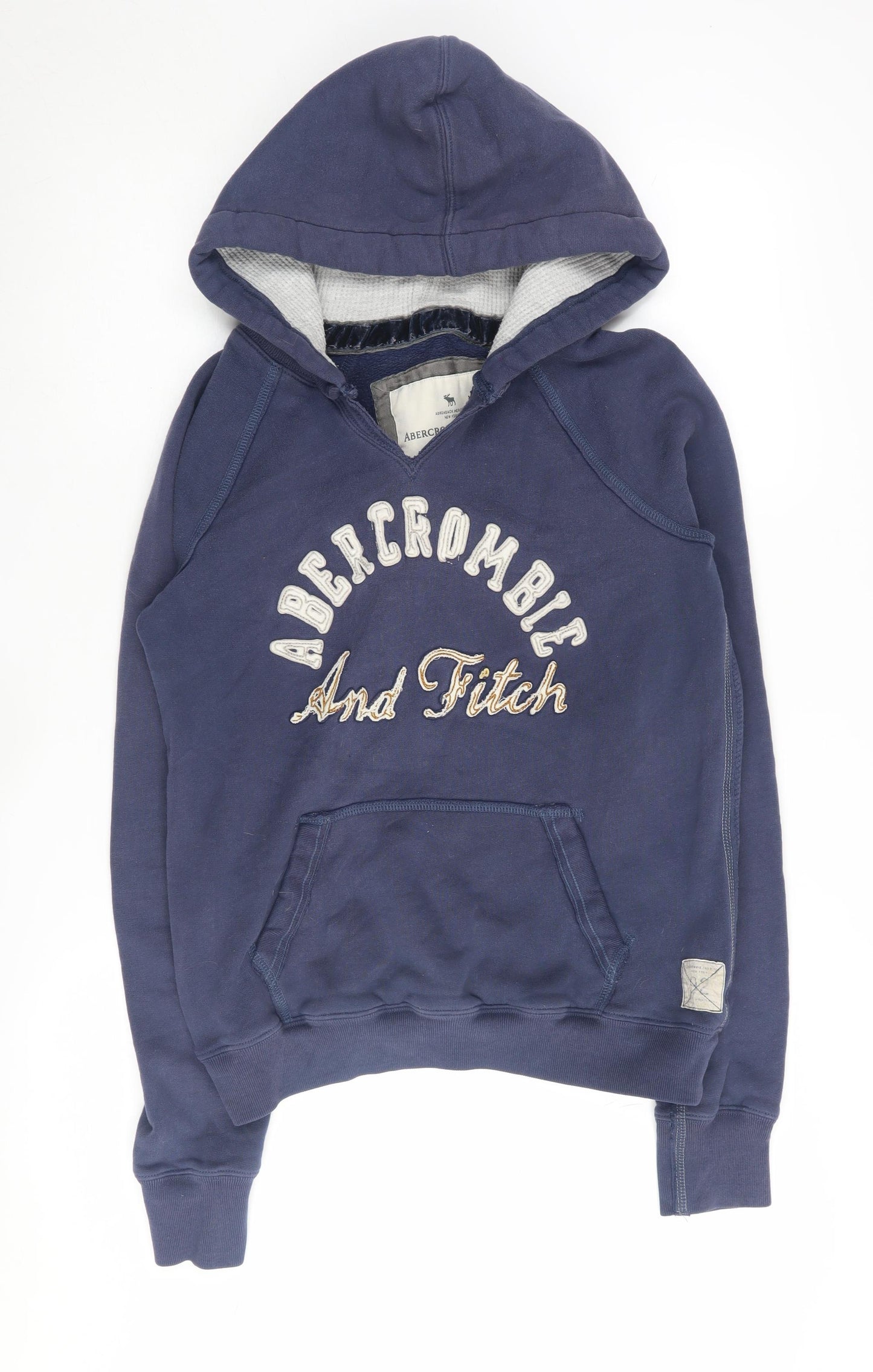 Abercrombie & Fitch Men's Blue Pullover Hoodie, Size L