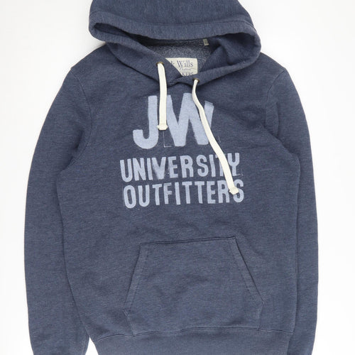 Jack Wills Men's Blue Pullover Hoodie M