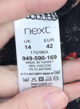 Next Women's Multicoloured Floral Dress, Size 14