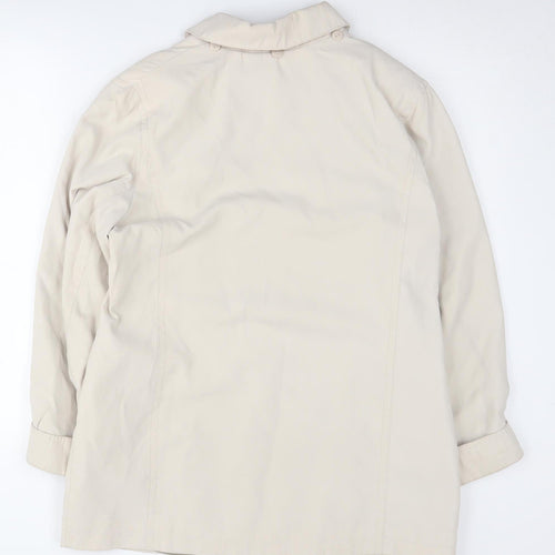 Isle Women's Beige Long Sleeve Casual Coat Size 12