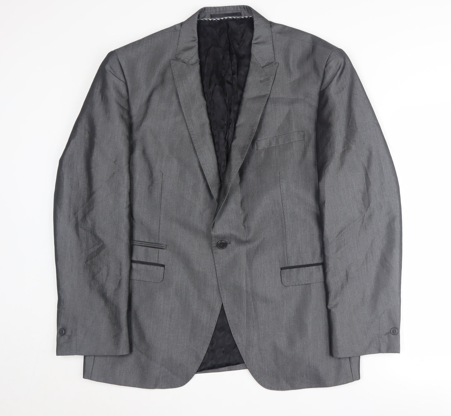 Milan Collection Grey Men's Blazer 44S Formal