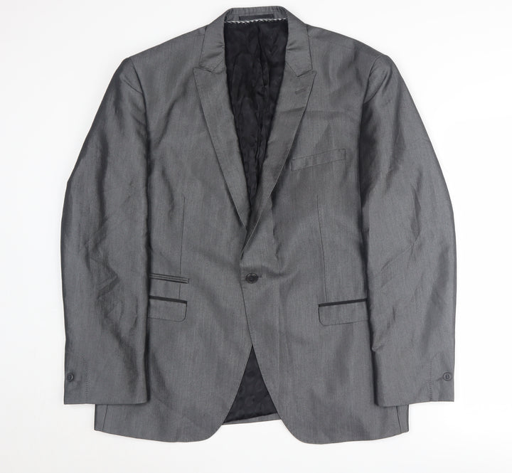 Milan Collection Grey Men's Blazer 44S Formal