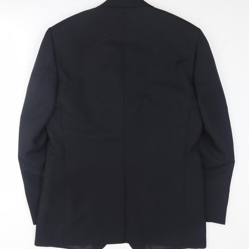 Greenwoods Men's Black Blazer, Size 40R, Formal Jacket