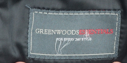 Greenwoods Men's Black Blazer, Size 40R, Formal Jacket