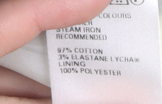 Marks and Spencer Women's Black Check Pea Coat Size 14