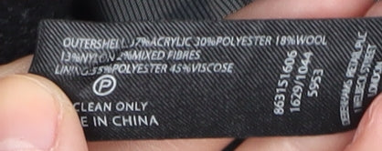 Jasper Conran Men's Black Medium Pea Coat