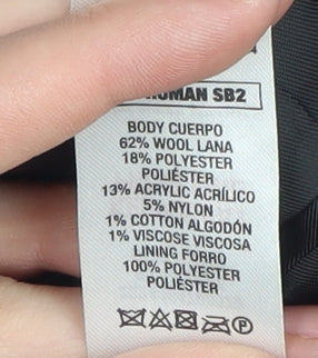 Topman Men's Blue Blazer - Size 40, Wool Blend