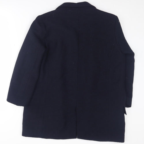 Zara Basic Women's Blue Blazer, Size M, Long Coat