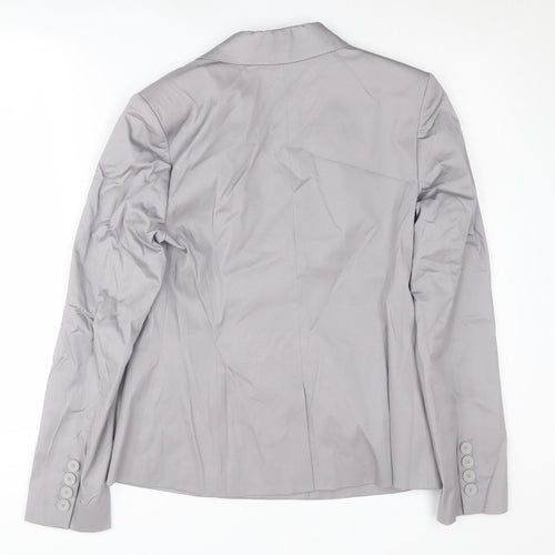Oasis Women's Grey Blazer Size 12 Classic Fit Formal