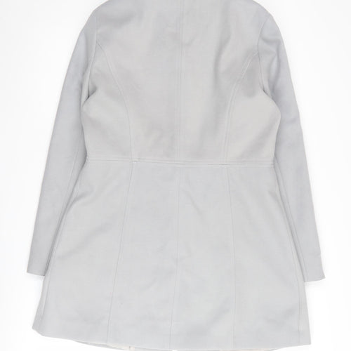 Oasis Women's Grey Overcoat Size L - Autumn Winter