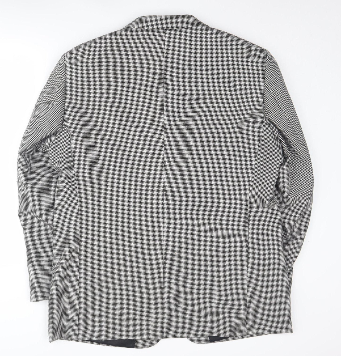 Charlton Gray Men's Black Check 46 Regular Suit Jacket