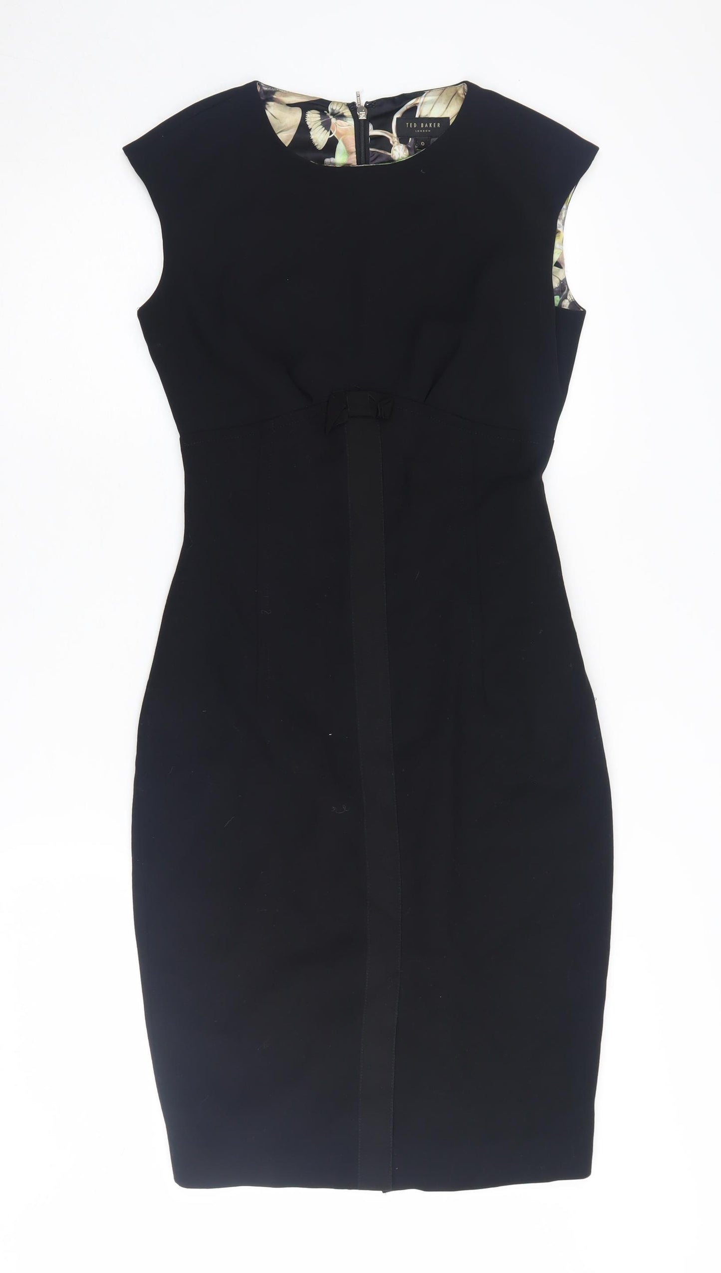 Ted Baker Women's Black Pencil Dress, Size 0, Formal