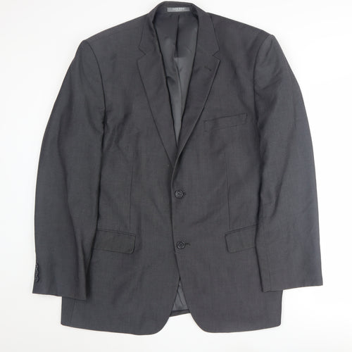 Jack Reid Men's Grey Suit Jacket 46 Regular Business