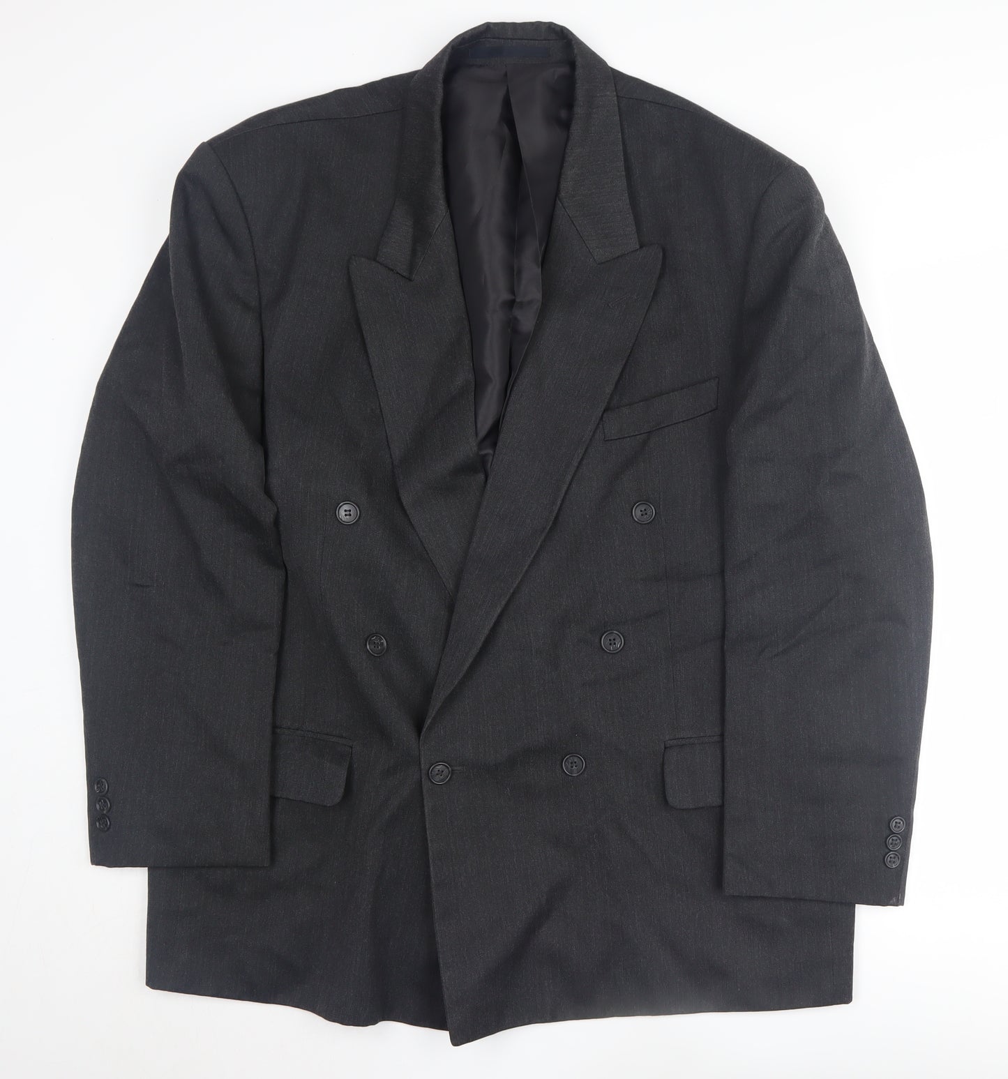 Burton Black Double-Breasted Men's Blazer 44R Elegant
