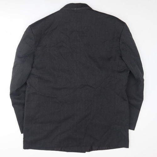 Burton Black Double-Breasted Men's Blazer 44R Elegant