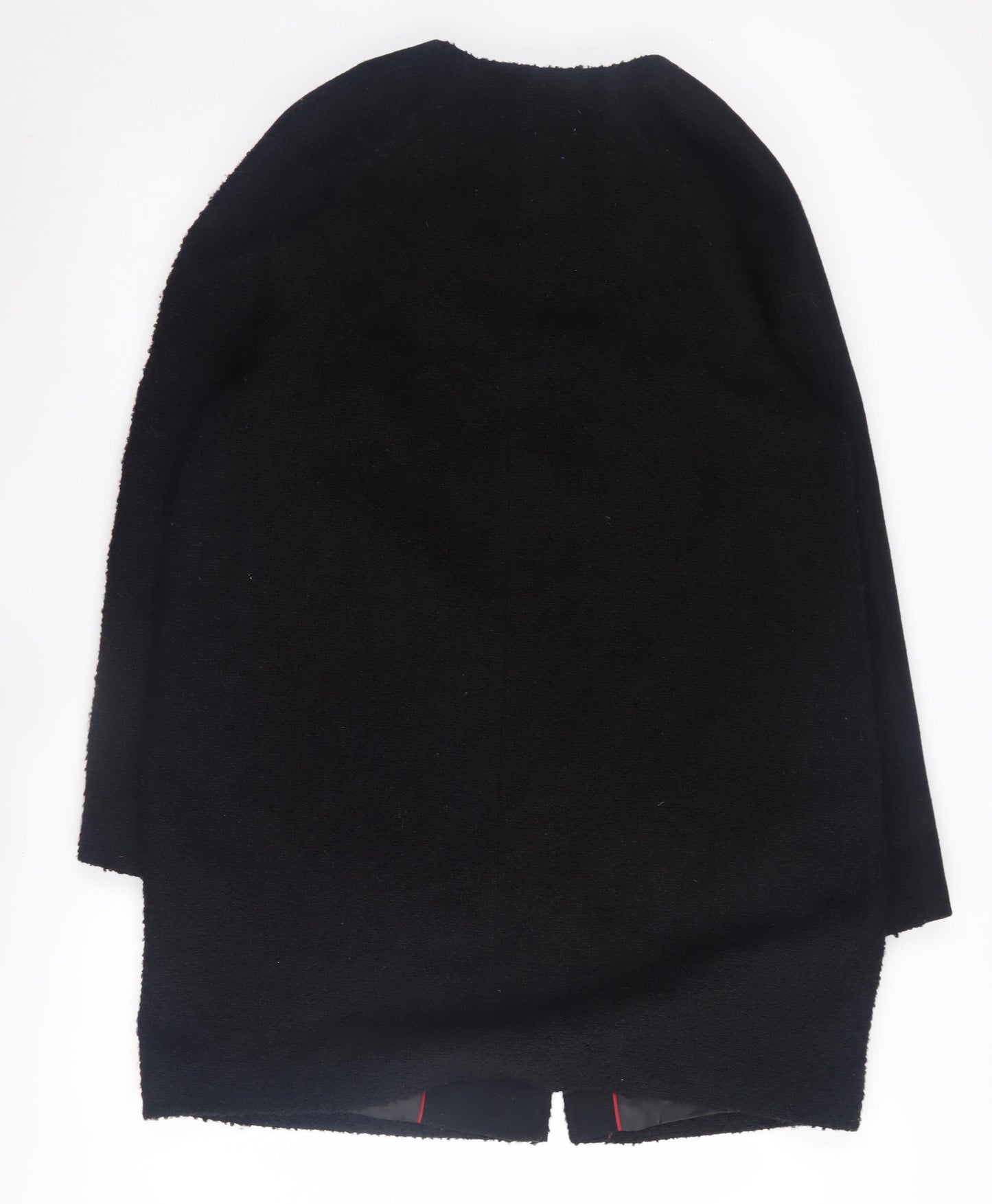 Marks and Spencer Women's Black Overcoat, Size 14, Wool Blend