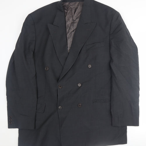 Marks and Spencer Men's Grey Wool Blazer 44L