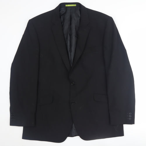 Burton Men's Black Regular Fit Blazer, Size 44R