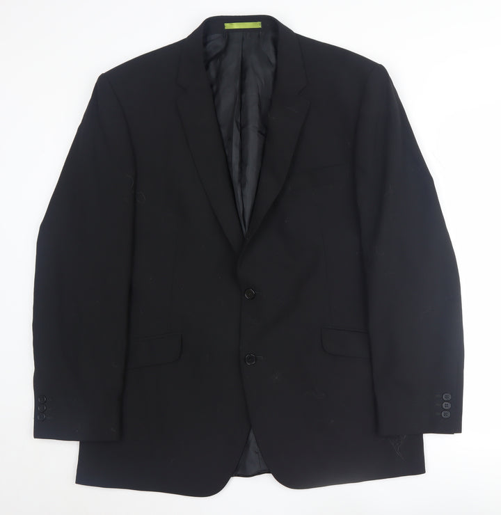 Burton Men's Black Regular Fit Blazer, Size 44R