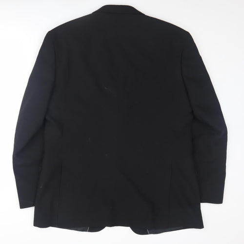 Burton Men's Black Regular Fit Blazer, Size 44R