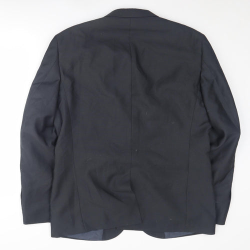 Next Men's Black Blazer Size 44 Regular Fit