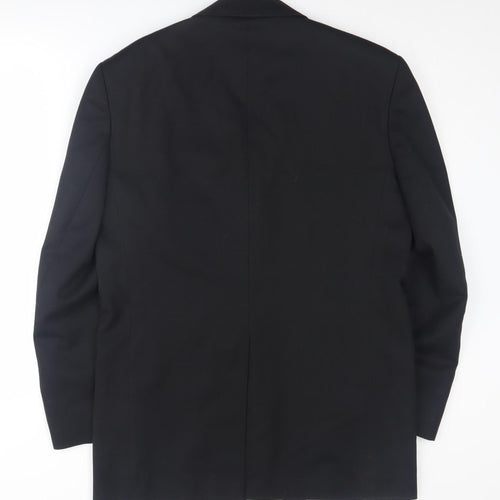 NEXT Men's Black Blazer 38R Notch Lapel Formal Jacket