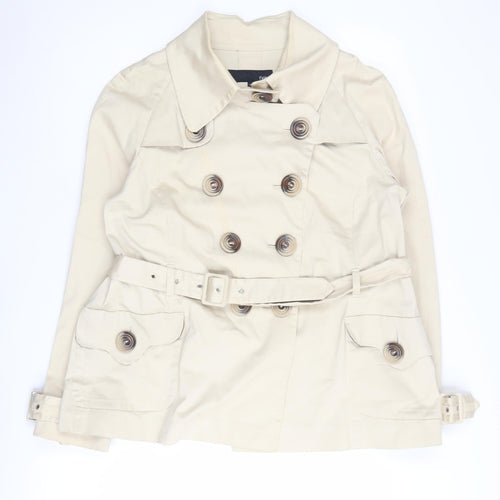Next Women's Beige Trench Coat Size 18 Casual Wear