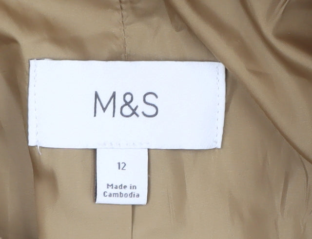 Marks and Spencer Women's Beige Pea Coat Size 12
