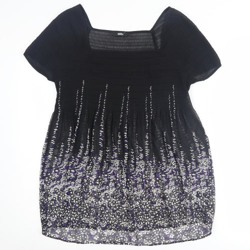 Marks and Spencer Women's Black Floral Blouse