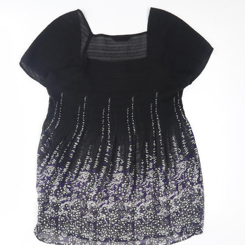 Marks and Spencer Women's Black Floral Blouse