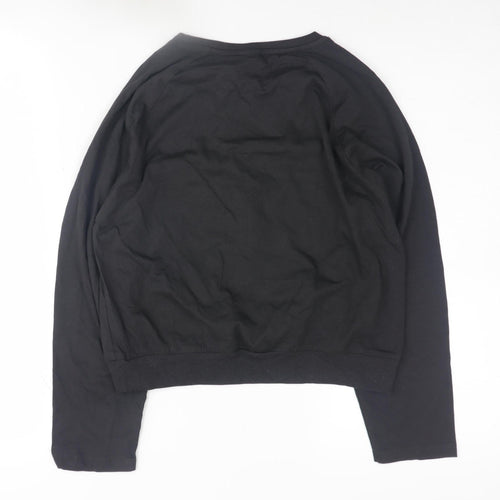 Zara Girls Black Long Sleeve Disney Mickey Mouse Pullover - Size 10