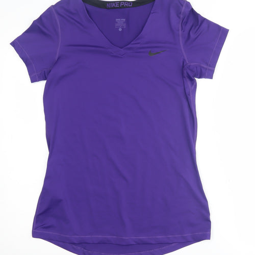 Nike Women's Purple Athletic T-Shirt, Size L